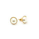 Mini Boucles d'Oreilles Puces Nélya Or Perles Boucles d'Oreilles Monsieur Simone