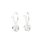 Mini Créoles Aglaé Argent Fleurs Boucles d'Oreilles Monsieur Simone