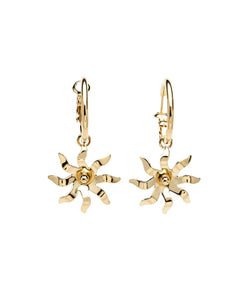 Mini Créoles Éos Or Soleils Boucles d'Oreilles Monsieur Simone