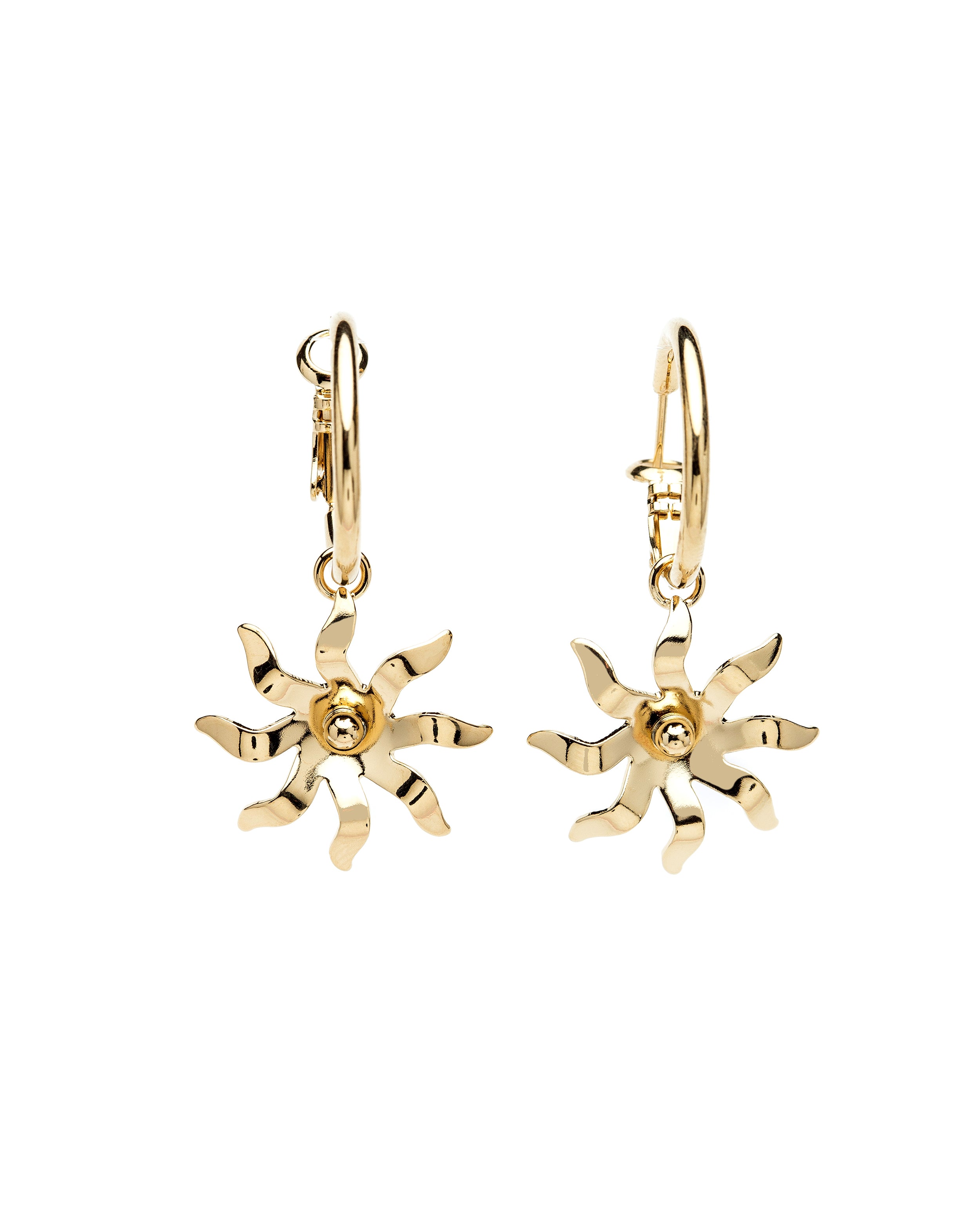 Mini Créoles Éos Or Soleils Boucles d'Oreilles Monsieur Simone