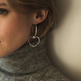 Petites Créoles Aura Or Coeur Boucles d'Oreilles Monsieur Simone