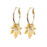 Petites Créoles Chloris Or Fleurs Boucles d'Oreilles Monsieur Simone