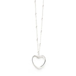 Sautoir Aura Argent Coeur Colliers Monsieur Simone