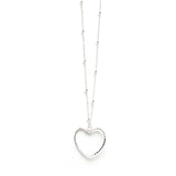 Sautoir Aura Argent Coeur Colliers Monsieur Simone