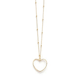 Sautoir Aura Or Coeur Colliers Monsieur Simone