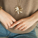Sautoir Chloris Argent Fleur Colliers Monsieur Simone