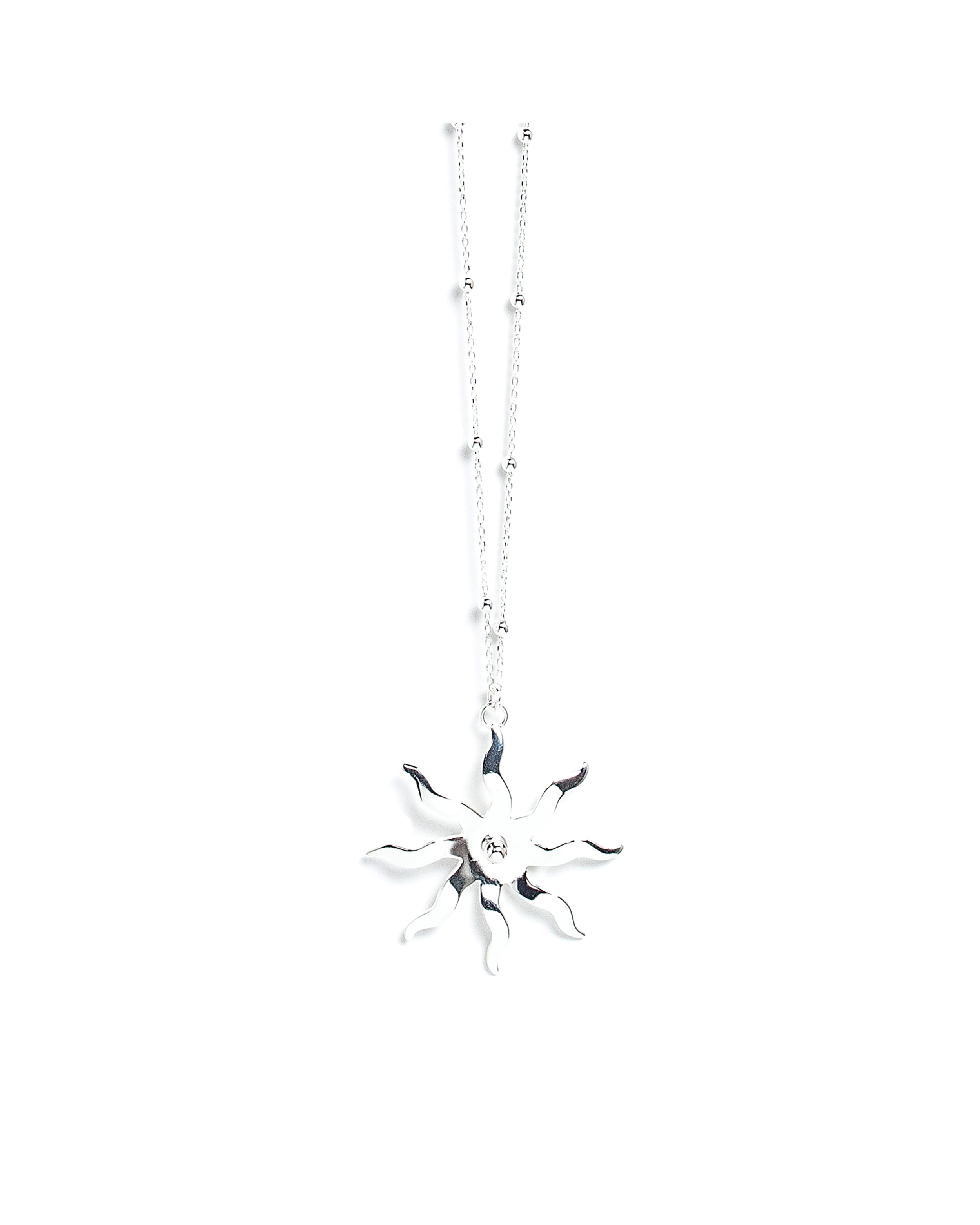 Sautoir Éos Argent Soleil Colliers Monsieur Simone