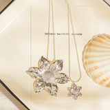 Sautoir Hespéris Argent Fleur Colliers Monsieur Simone