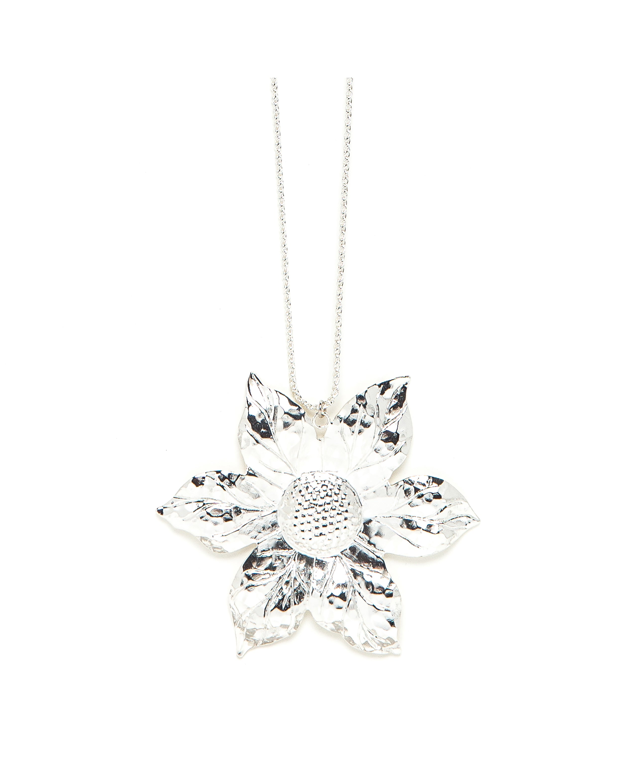 Sautoir Hespéris Argent Fleur Colliers Monsieur Simone