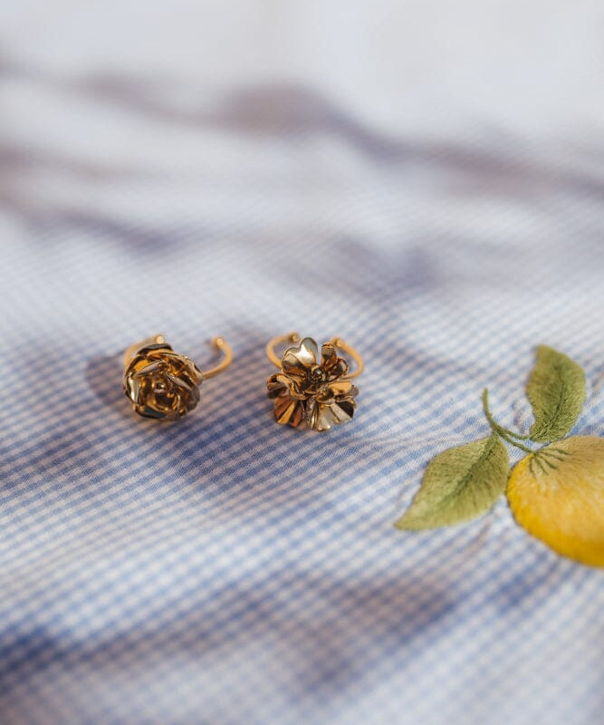Bague Aglaé Trio Or Fleurs Ajustable Bagues Monsieur Simone