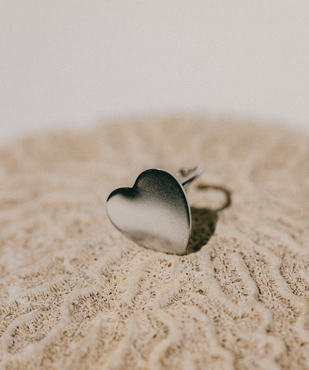 Bague Aphrodite Argent Coeur Ajustable Bagues Monsieur Simone