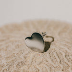 Bague Aphrodite Argent Coeur Ajustable Bagues Monsieur Simone