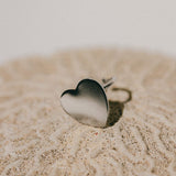 Bague Aphrodite Argent Coeur Ajustable Bagues Monsieur Simone