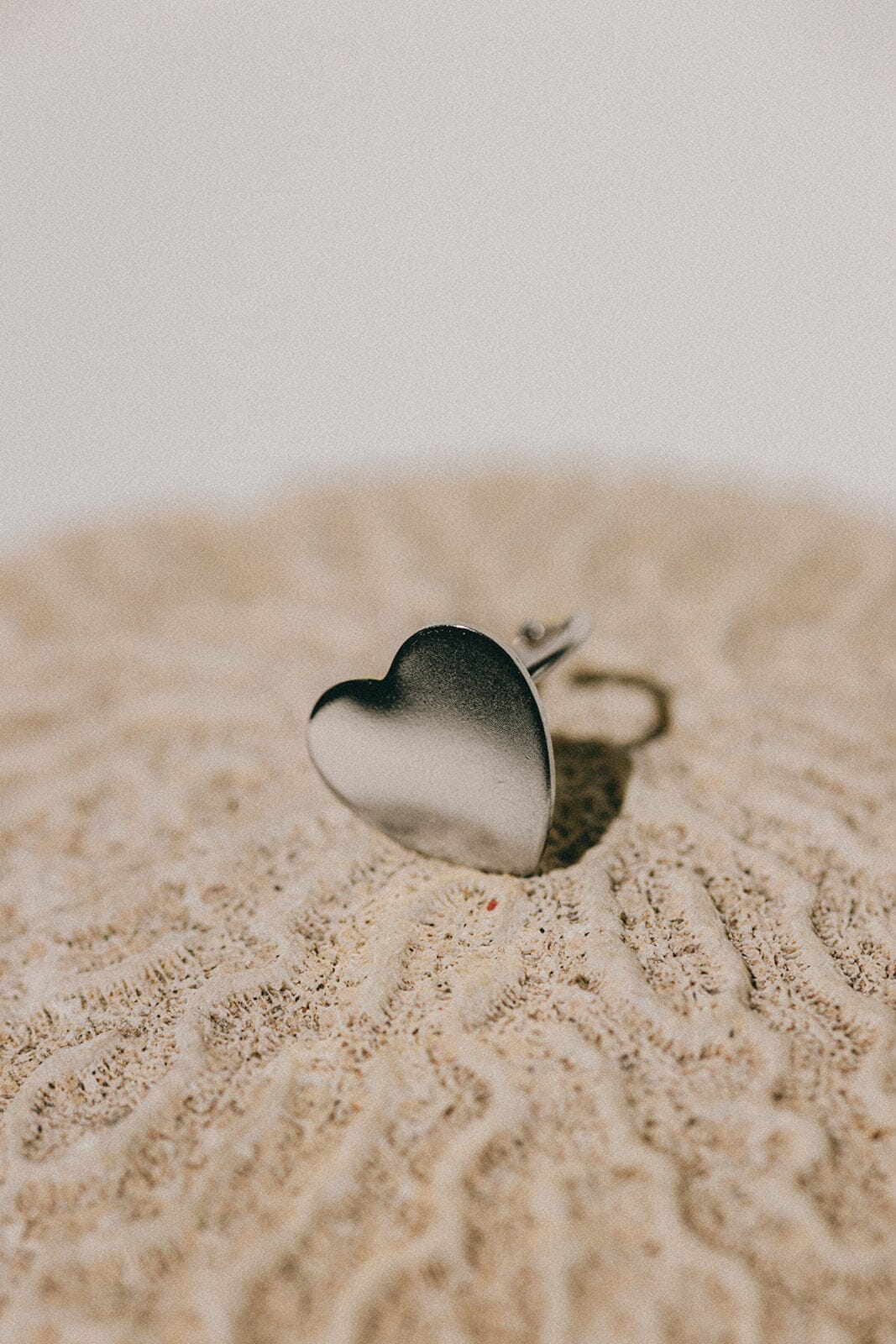 Bague Aphrodite Argent Coeur Ajustable Bagues Monsieur Simone