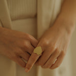 Bague Aphrodite Or Coeur Ajustable Bagues Monsieur Simone