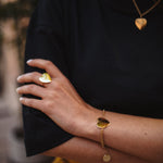 Bague Aphrodite Or Coeur Ajustable Bagues Monsieur Simone