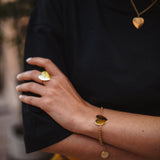 Bague Aphrodite Or Coeur Ajustable Bagues Monsieur Simone