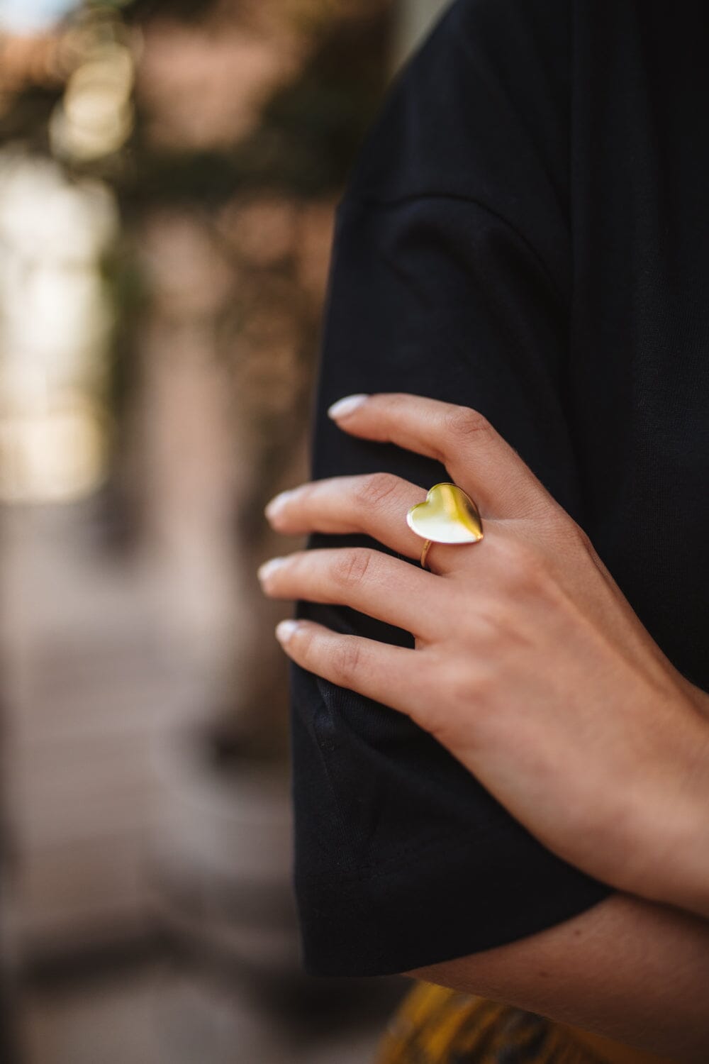 Bague Aphrodite Or Coeur Ajustable Bagues Monsieur Simone