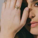 Bague Cléia Or Étoile Ajustable Bagues Monsieur Simone