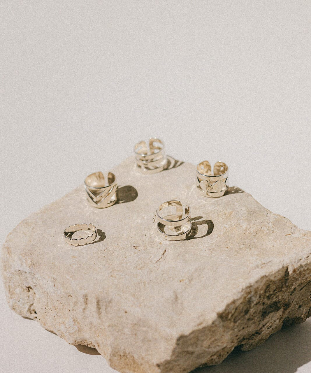 Bague Eliott Argent Martelée Ajustable Bagues Monsieur Simone