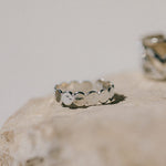 Bague Eliott Argent Martelée Ajustable Bagues Monsieur Simone