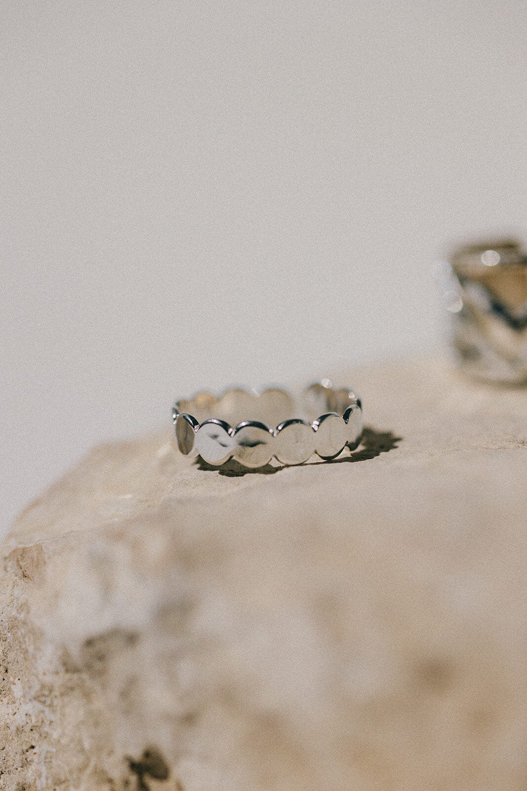 Bague Eliott Argent Martelée Ajustable Bagues Monsieur Simone