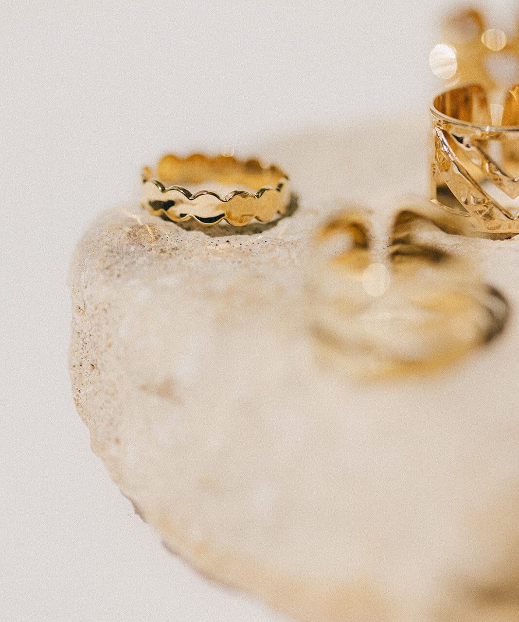 Bague Eliott Or Martelée Ajustable Bagues Monsieur Simone