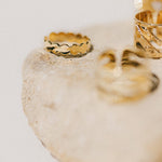 Bague Eliott Or Martelée Ajustable Bagues Monsieur Simone