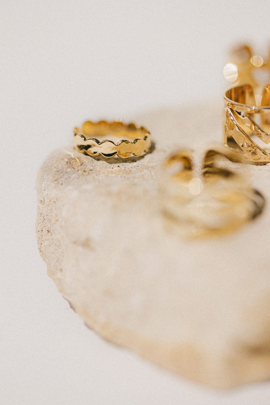 Bague Eliott Or Martelée Ajustable Bagues Monsieur Simone