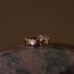Bague Eliott Or Rose Martelée Ajustable Bagues Monsieur Simone