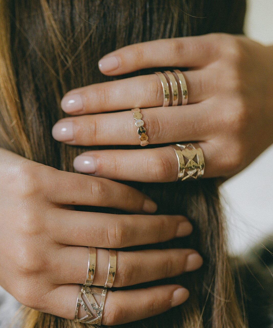 Bague Enzo Argent Martelée Ajustable Bagues Monsieur Simone