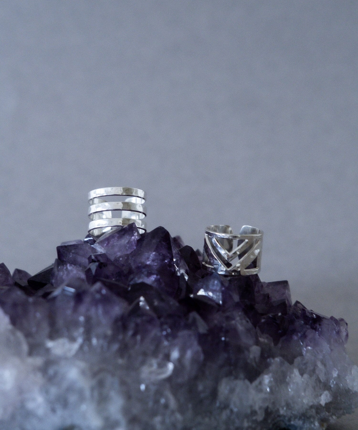 Bague Enzo Argent Martelée Ajustable Bagues Monsieur Simone