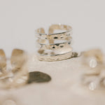 Bague Enzo Argent Martelée Ajustable Bagues Monsieur Simone