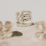 Bague Enzo Argent Martelée Ajustable Bagues Monsieur Simone