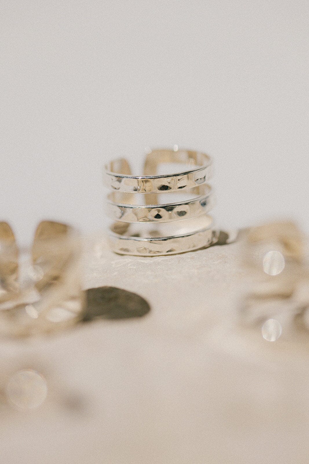 Bague Enzo Argent Martelée Ajustable Bagues Monsieur Simone