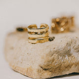 Bague Enzo Or Martelée Ajustable Bagues Monsieur Simone