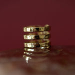 Bague Enzo Or Martelée Ajustable Bagues Monsieur Simone