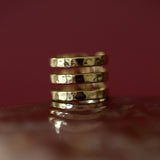 Bague Enzo Or Martelée Ajustable Bagues Monsieur Simone