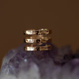 Bague Enzo Or Rose Martelée Ajustable Bagues Monsieur Simone