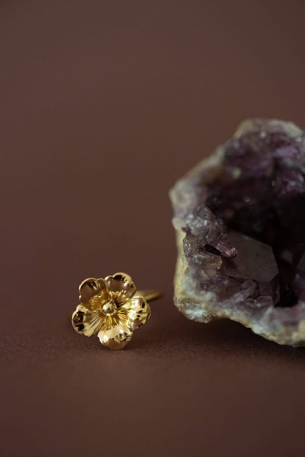 Bague Gaïa Or Fleur Ajustable Bagues Monsieur Simone