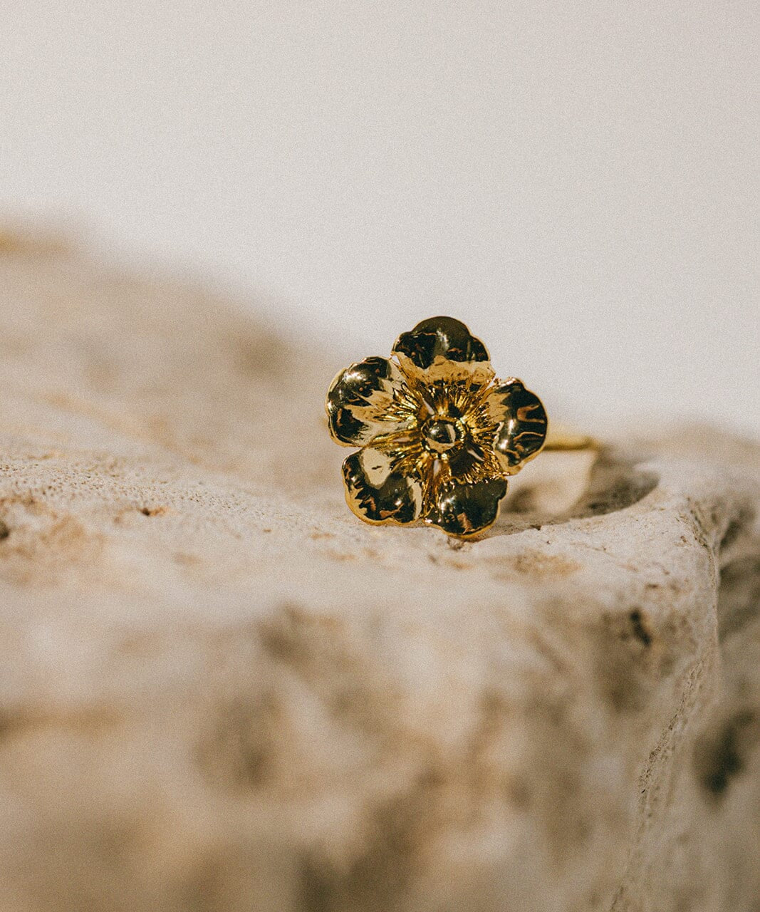 Bague Gaïa Or Fleur Ajustable Bagues Monsieur Simone