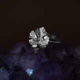 Bague Héra Argent Feuille Ajustable Bagues Monsieur Simone