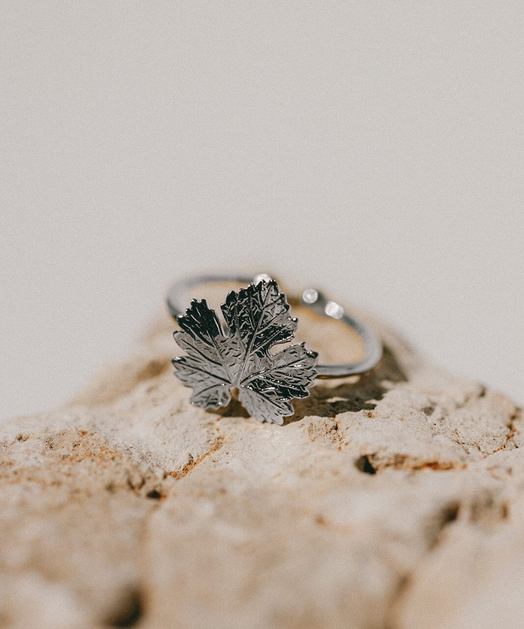 Bague Héra Argent Feuille Ajustable Bagues Monsieur Simone