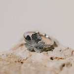 Bague Héra Argent Feuille Ajustable Bagues Monsieur Simone