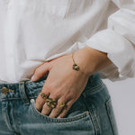 Bague Héra Argent Feuille Ajustable Bagues Monsieur Simone