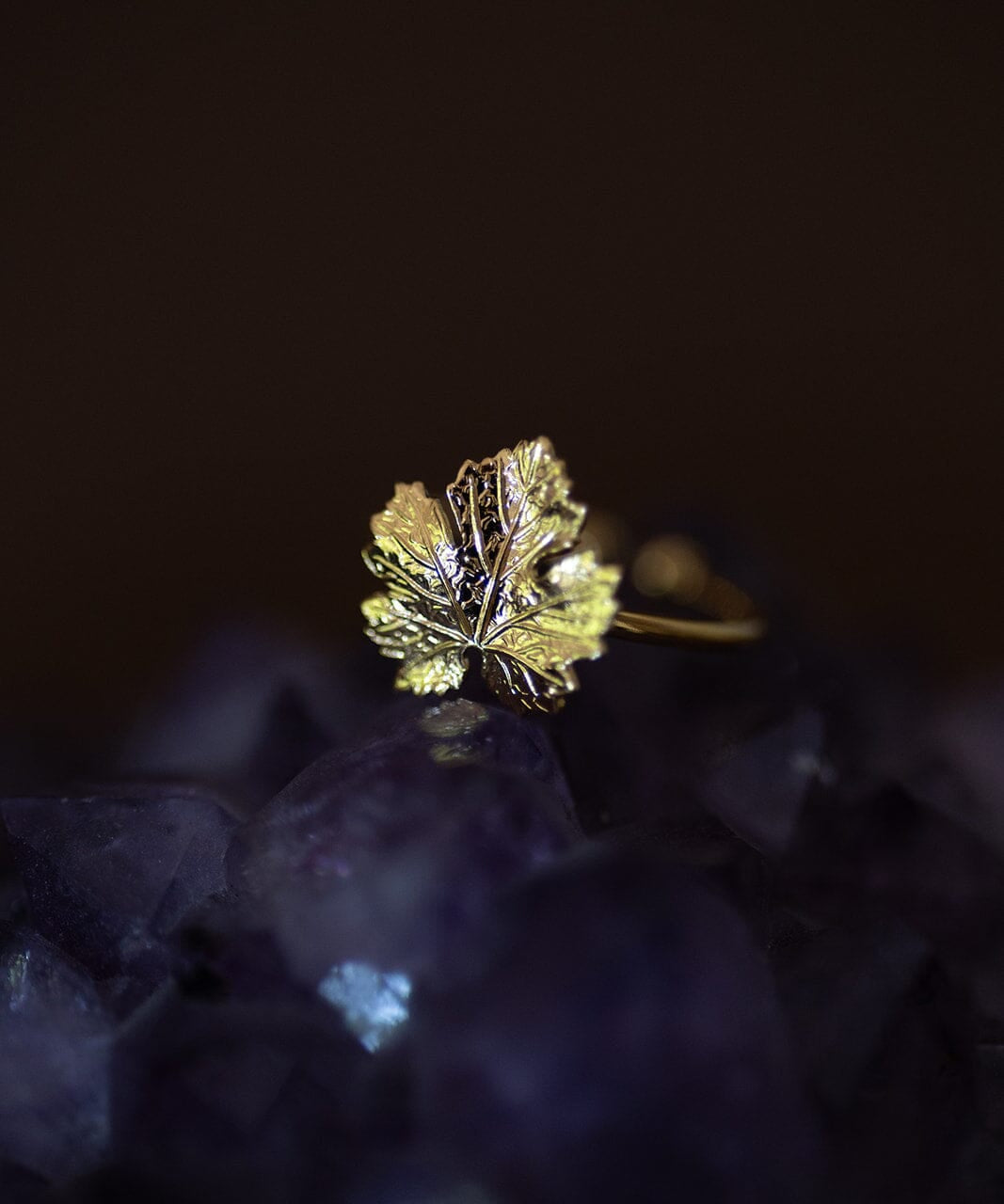 Bague Héra Or Feuille Ajustable Bagues Monsieur Simone