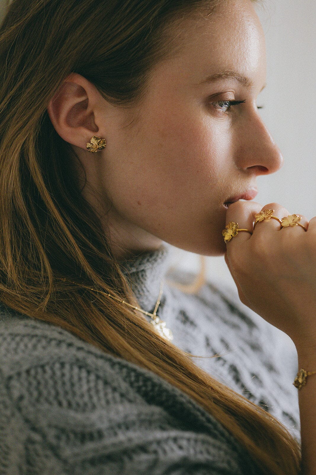 Bague Héra Or Feuille Ajustable Bagues Monsieur Simone