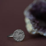 Bague Hestia Argent Rond Martelé Ajustable Bagues Monsieur Simone