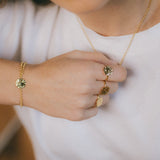 Bague Hestia Argent Rond Martelé Ajustable Bagues Monsieur Simone