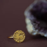 Bague Hestia Or Rond Martelé Ajustable Bagues Monsieur Simone